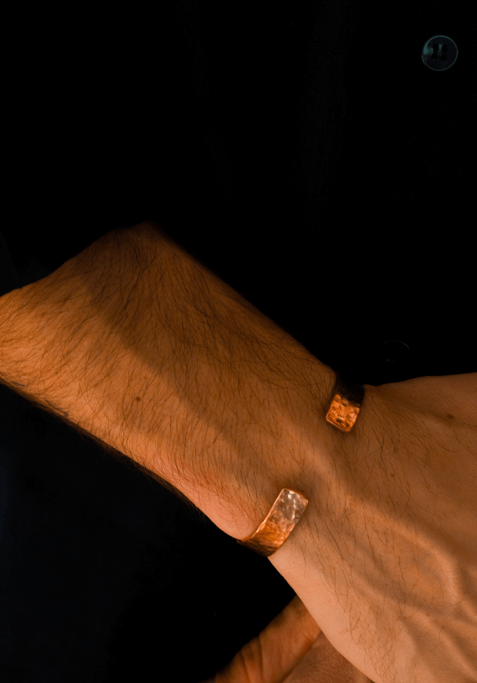 Pulsera de Cobre Golpeada - Good Hope