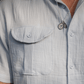 Camisa Cargo Algodón Orgánico Hombre | Celeste Agua - Good Hope