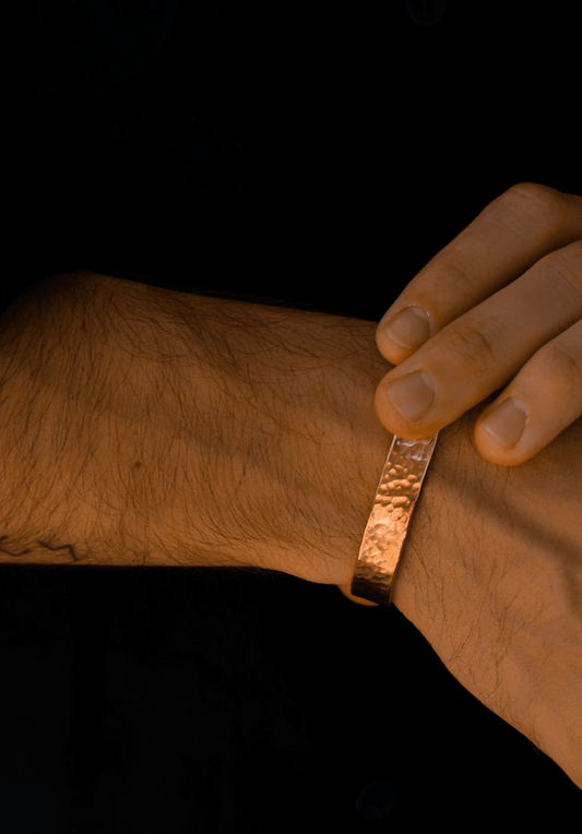 Pulsera de Cobre Golpeada - Good Hope