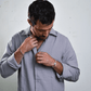 Camisa Algodón Orgánico Hombre | Gris Arena - Good Hope